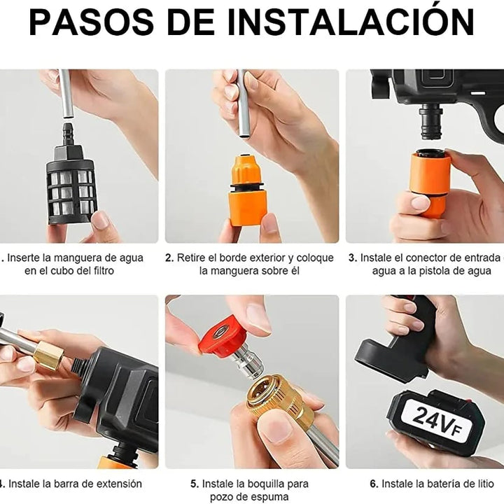 Hidrolavadora Portatil Recargable UltraJet™ + Batería Extra
